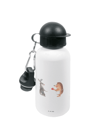 Mr. & Mrs. Panda Kindertrinkflasche Hase Igel ohne Spruch in Weiß