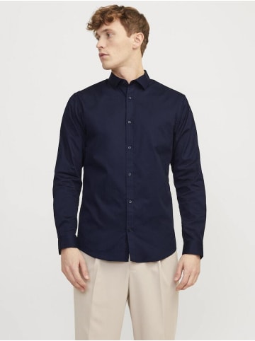 Jack & Jones Langarmhemd in Navy Blazer