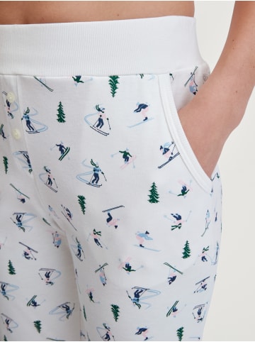 Calida Pyjamahose in star white