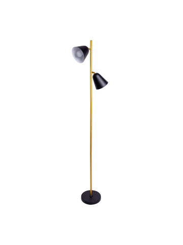 näve Stehleuchte "TRITON" in schwarz - (L)36 cm x (B)20 cm x (H)145 cm