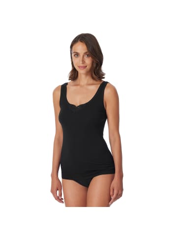 Schiesser Unterhemd 2er Pack in Schwarz