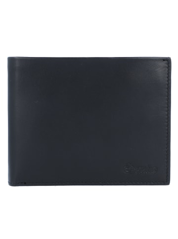 Esquire New Silk Geldbörse Leder 12 cm in schwarz