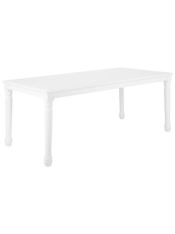 Beliani Esszimmertisch CARY in Weiß - (W) 90 x (H) 76 x (L) 180 cm
