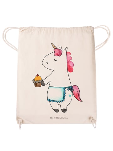 Mr. & Mrs. Panda Sportbeutel Einhorn Muffin ohne Spruch in Creme
