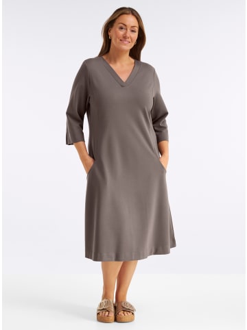 sheego Kleid in dunkeltaupe