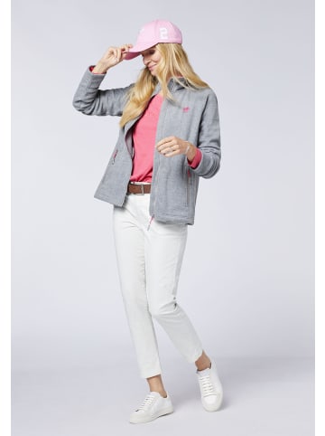 Polo Sylt Fleece-Jacke in Grau