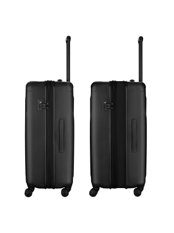 Wenger Oryson 4 Rollen Trolley L 75 cm mit Dehnfalte in schwarz