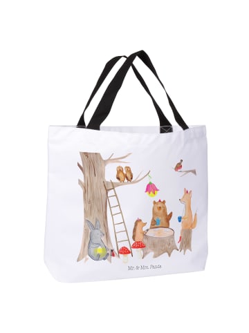 Mr. & Mrs. Panda Shopper Waldtiere Picknick ohne Spruch in Weiß