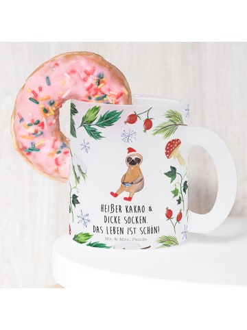 Mr. & Mrs. Panda Haferl Faultier Kakao mit Spruch in Transparent