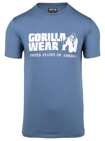 Gorilla Wear Klassisches T-Shirt - Coronet Blau