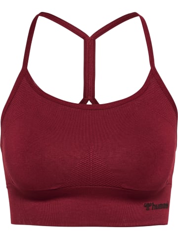 Hummel Hummel Top Hmltiffy Yoga Damen Dehnbarem Atmungsaktiv Schnelltrocknend Nahtlosen in CABERNET