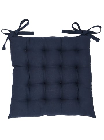 Today Stuhlkissen aus Baumwolle für die Küche COMFORT in Dunkelblau, 38 x 1 x 38 cm