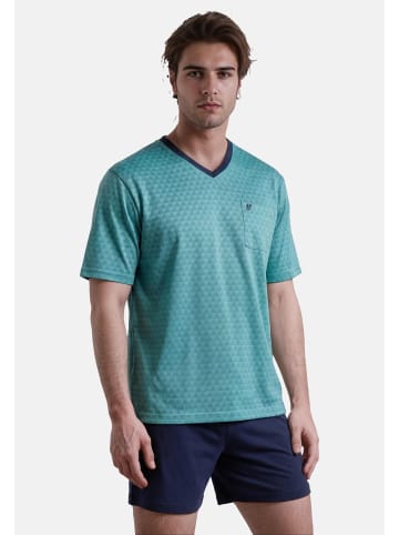 hajo Schlafanzug Klima Light in Türkis