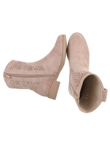 Ital-Design Stiefelette in Hellbraun