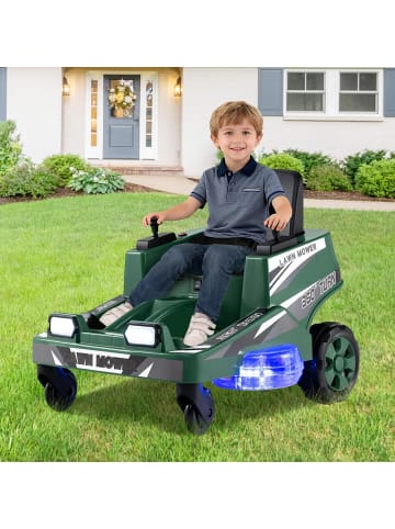 COSTWAY Kinder Rasenmäher Elektroauto ab 3 Jahren in Grün