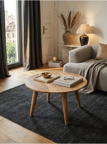 KADIMA DESIGN Couchtisch | Akazie, ø75x40cm, Massivholz, Rund