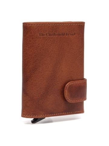 The Chesterfield Brand Portland - Kreditkartenetui 6cc 10 cm RFID (light grey) in cognac
