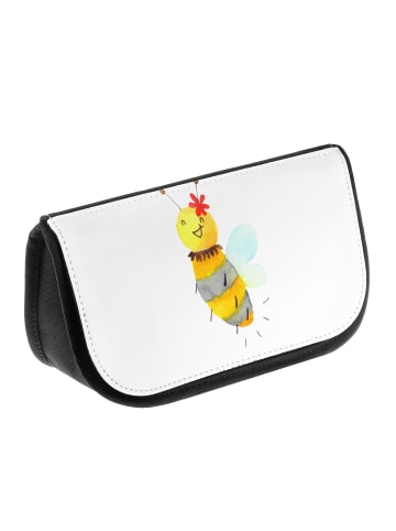 Mr. & Mrs. Panda Kulturbeutel Biene Blume ohne Spruch in Weiß