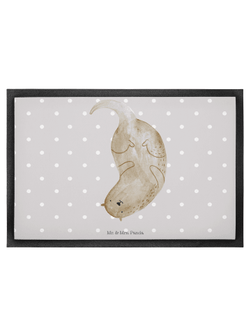 Mr. & Mrs. Panda fußmatte Otter Kopfüber ohne Spruch in Grau Pastell