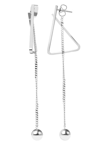 Adeliás Damen Ohrringe aus Edelstahl in silber