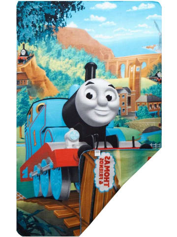 JERRY FABRICS Kinder Fleecedecke und Wurf, Thomas und Freunde 150 x 150 x 0,3 cm