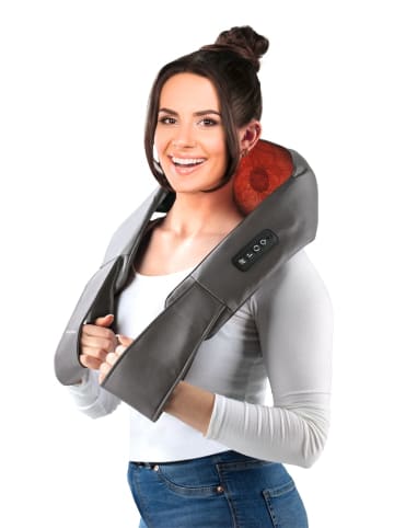 VITALmaxx Shiatsu-Massagegerät Nacken & Schulter 7,4V anthrazit Schwarz