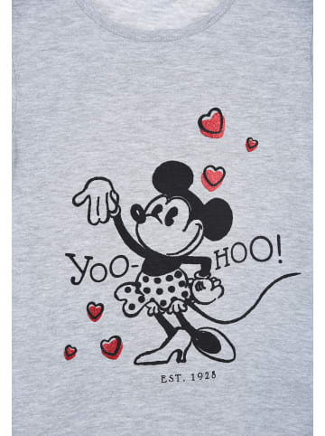 Disney Minnie Mouse T-Shirt kurzarm Retro Sommer in Grau