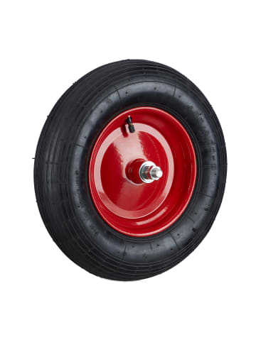 relaxdays 4x Schubkarrenrad in Gelb/ Rot - 4.80 4.00-8