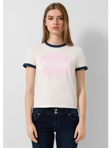 QS T-Shirt in 02D0_creme