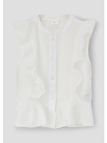 s.Oliver Bluse ärmellos in Creme