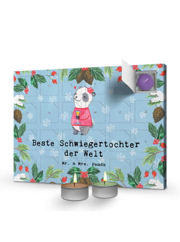 Mr. & Mrs. Panda Duftkerzen Adventskalender Panda Beste Schwiege... in Eisblau