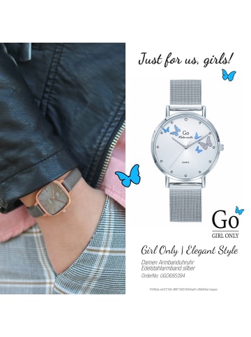 Girl Only Armbanduhr-Analog silber mittel (ca. 34mm) Girl Only GO
