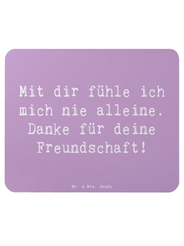 Mr. & Mrs. Panda Mouse Pad Spruch Beste Freundin mit Spruch in Lavendeltraum