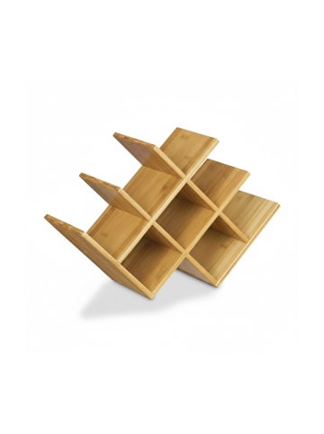 relaxdays Weinregal in Natur - (B)47 x (H)31,5 x (T)16,5 cm
