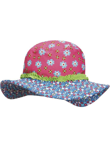 Playshoes Kinder Hut "UV-Schutz Sonnenhut Blumen" in Pink