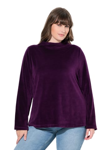 Ulla Popken Sweatshirt in waldbeere