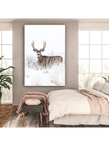 OnlyWow Leinwand Bilder Hellbraun
