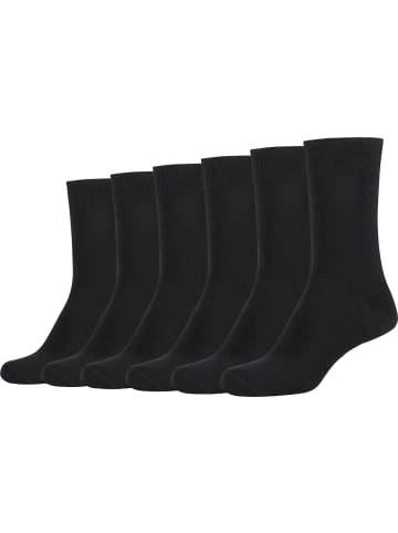 camano Socken 6 Paar silky feeling in schwarz