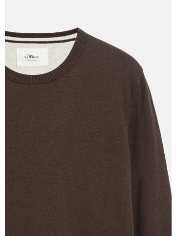 s.Oliver Strickpullover in 89W0_dunkelbraun