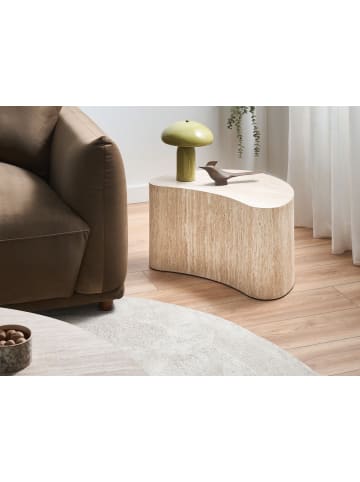 Beliani Couchtisch BILPA in Beige - (W) 35 x (H) 33 x (L) 57 cm