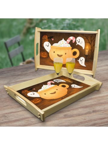 Mr. & Mrs. Panda holz serviertablett Kaffee Gespenst Design ohne... in Weiß