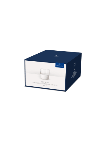 Villeroy & Boch 4er Set Shotgläser Manufacture Rock 80 ml in weiß-transparent