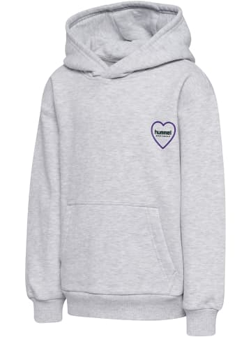 Hummel Kapuzenpullover Hmljr Loose Kinder in LIGHT GREY MELANGE