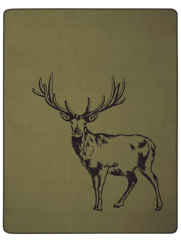 biederlack Wohndecke Winterzauber in Deer Green