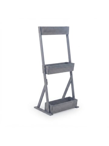 relaxdays Vertikalbeet in Grau - (B)60 x (H)140 x (T)50 cm