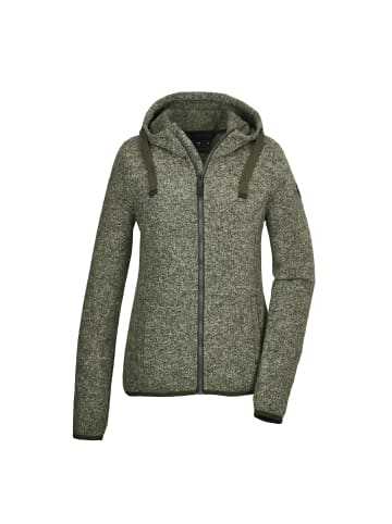Killtec Strickfleecejacke mit Kapuze in Schwarz