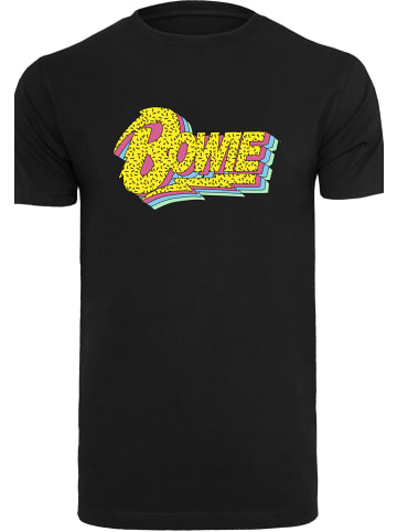 F4NT4STIC T-Shirt David Bowie Moonlight 90s Logo in schwarz