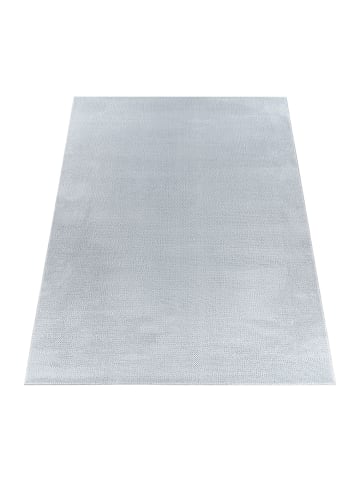 KADIMA DESIGN Teppich Kurzflor Unifarben Wohnzimmer in Grau