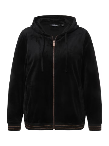 Ulla Popken Sweatjacke in schwarz