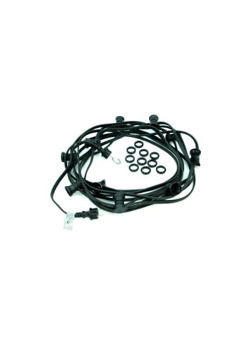 SATISFIRE ILLU Biergarten Lichterkette 50xE27 ohne Leuchtmittel L: 50m in schwarz